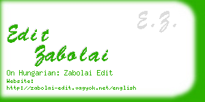 edit zabolai business card